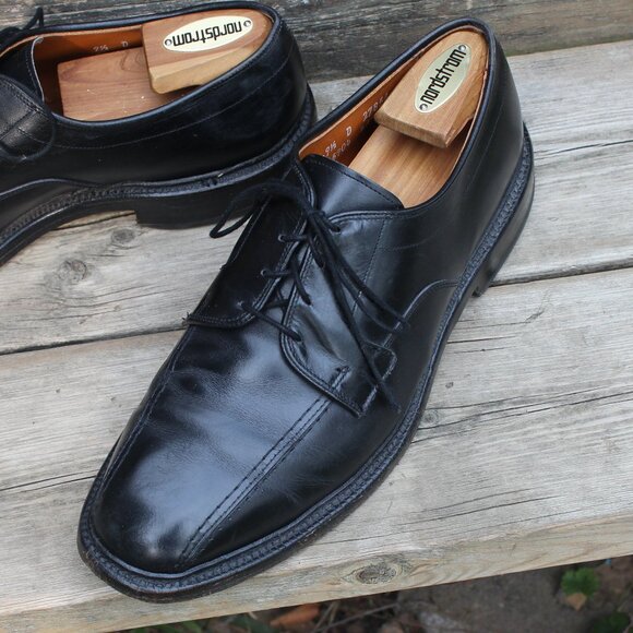 GUC, Allen Edmonds 'Hillcrest' Black Leather Derby, Men's 9.5 D, Made in USA - Picture 5 of 14